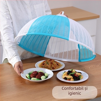 Capac pentru legume și alimente, respirabil, din plastic, protecție împotriva prafului și insectelor, design modern minimalist, lansat în 2025