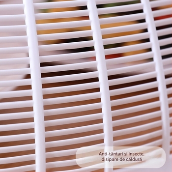 Capac pentru legume și alimente, respirabil, din plastic, protecție împotriva prafului și insectelor, design modern minimalist, lansat în 2025