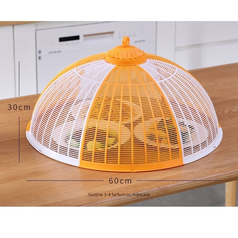 Capac pentru legume și alimente, respirabil, din plastic, protecție împotriva prafului și insectelor, design modern minimalist, lansat în 2025