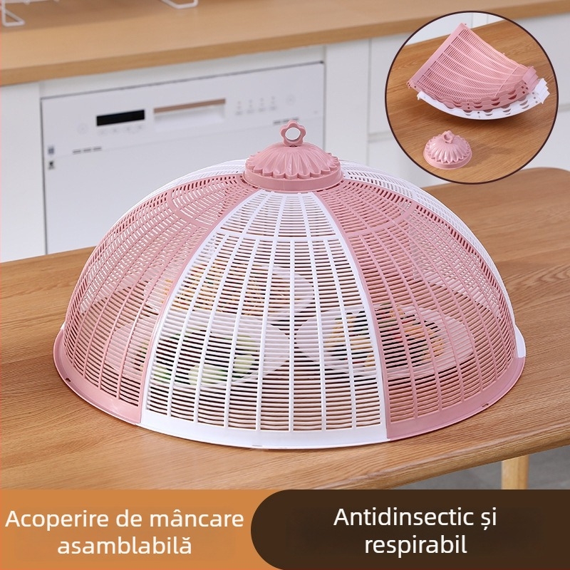 Capac pentru legume și alimente, respirabil, din plastic, protecție împotriva prafului și insectelor, design modern minimalist, lansat în 2025