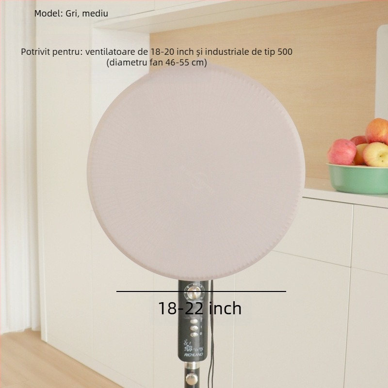 Kaixiu husă elastică pentru ventilator — protecție împotriva prafului pentru ventilatoare pe podea și pe perete, material milk silk, lansare 2024, pachet 100