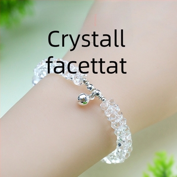 Brățară din cristal tăiat – lucrată manual, Only, stil feminin, inspirație din natură, proaspăt și dulce, cadou pentru călătorii