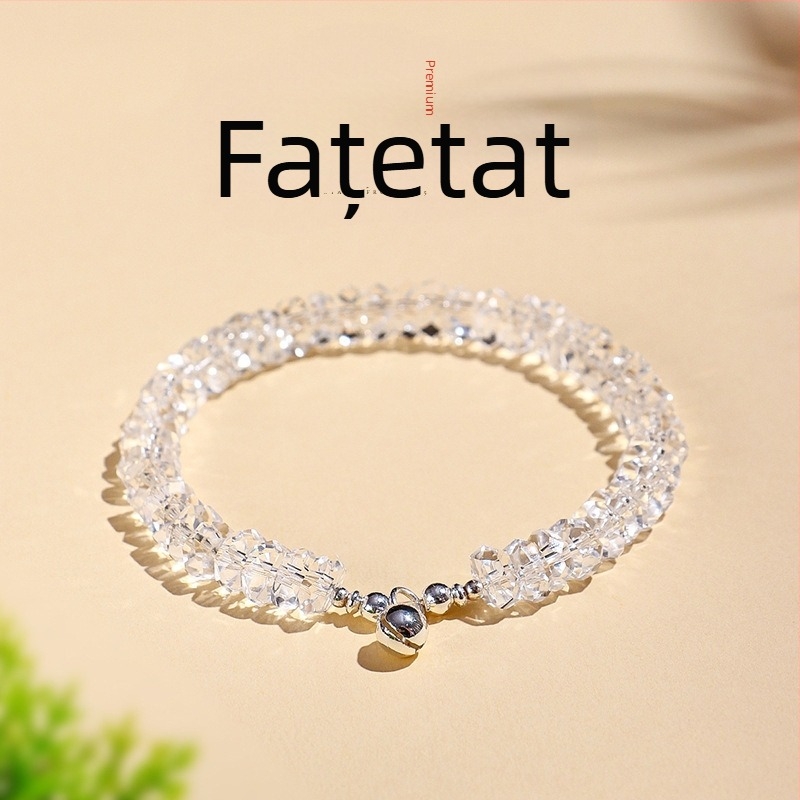Brățară din cristal tăiat – lucrată manual, Only, stil feminin, inspirație din natură, proaspăt și dulce, cadou pentru călătorii