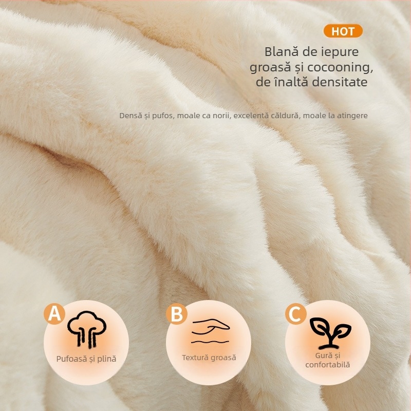 Husă canapea din pluș, antiderapantă, universală, într-o singură bucată, monocromă, stil minimalist