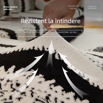 Husă din pluș pentru canapea, universală, stil italian, modele: dungi, carouri, frunze și flori.