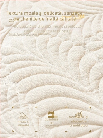 Husă de canapea din chenille pentru canapea combinată – stil modern minimalist, husă de protecție