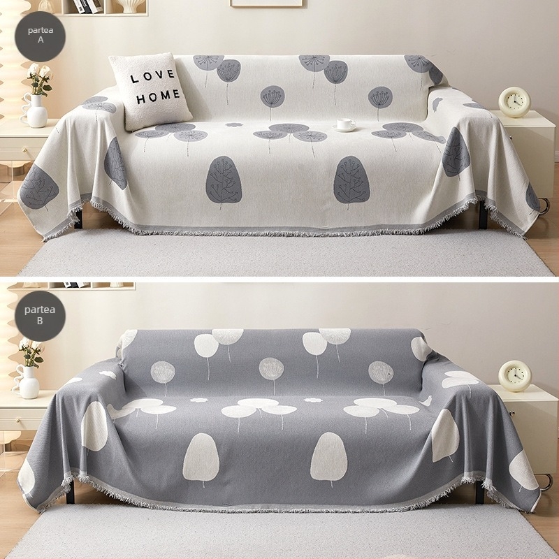 Prosop canapea chenille, model floral, pentru canapea modulară, stil modern minimalist, personalizare disponibilă