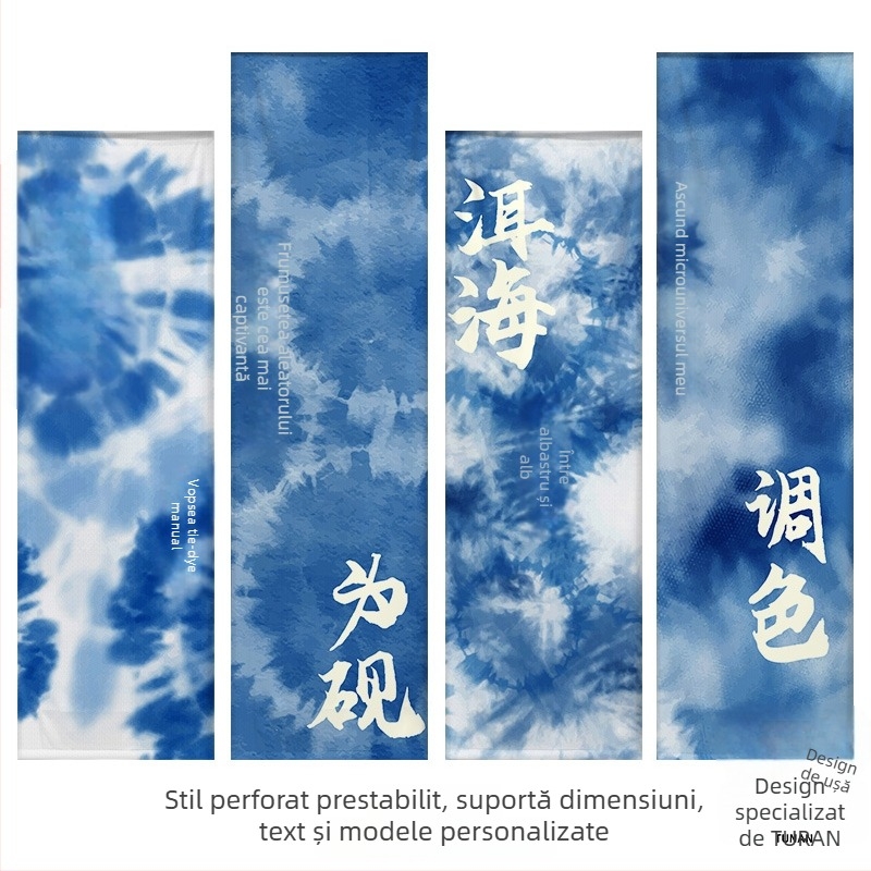 Tapiserie fundal pentru grădiniță în stil tie-dye etnic, țesătură 100% bumbac