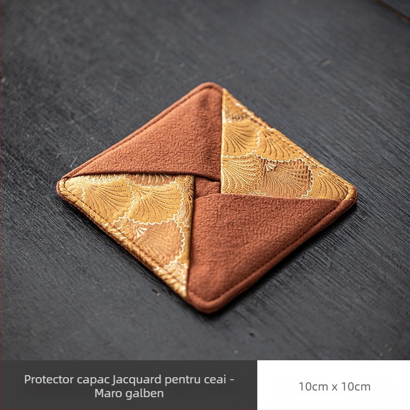 Protecția capacului bolului pentru ceremonia ceaiului – husă din textile, rezistentă la căderi, ușor de transportat, țesătură îngroșată (Categoria: Accesorii pentru ceremonia ceaiului; Material: Textil; Lansare: 2024; Calitate: Primă Clasă; Stil: Noul stil