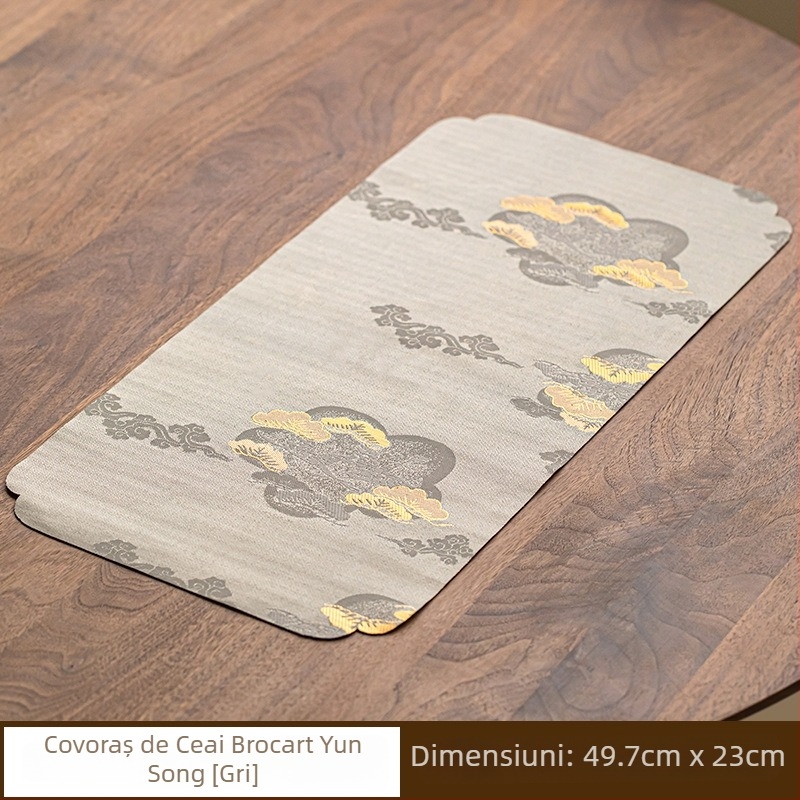 Covoraș de ceai, ceramică, stil chinezesc, ambalat într-o tavă, greutate 0.15