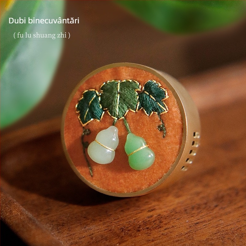 Kit DIY de broderie, stil nou chinezesc, broderie pe pânză cu tablete pentru aromarea mașinii, pentru living, dormitor, restaurante și spații comerciale