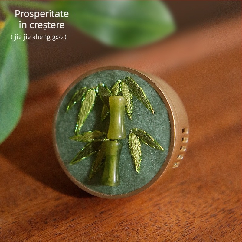 Kit DIY de broderie, stil nou chinezesc, broderie pe pânză cu tablete pentru aromarea mașinii, pentru living, dormitor, restaurante și spații comerciale