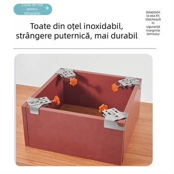 Clip fixare unghi drept pentru tâmplă, oțel inoxidabil, Secțiunea A/B, Utilizare generală