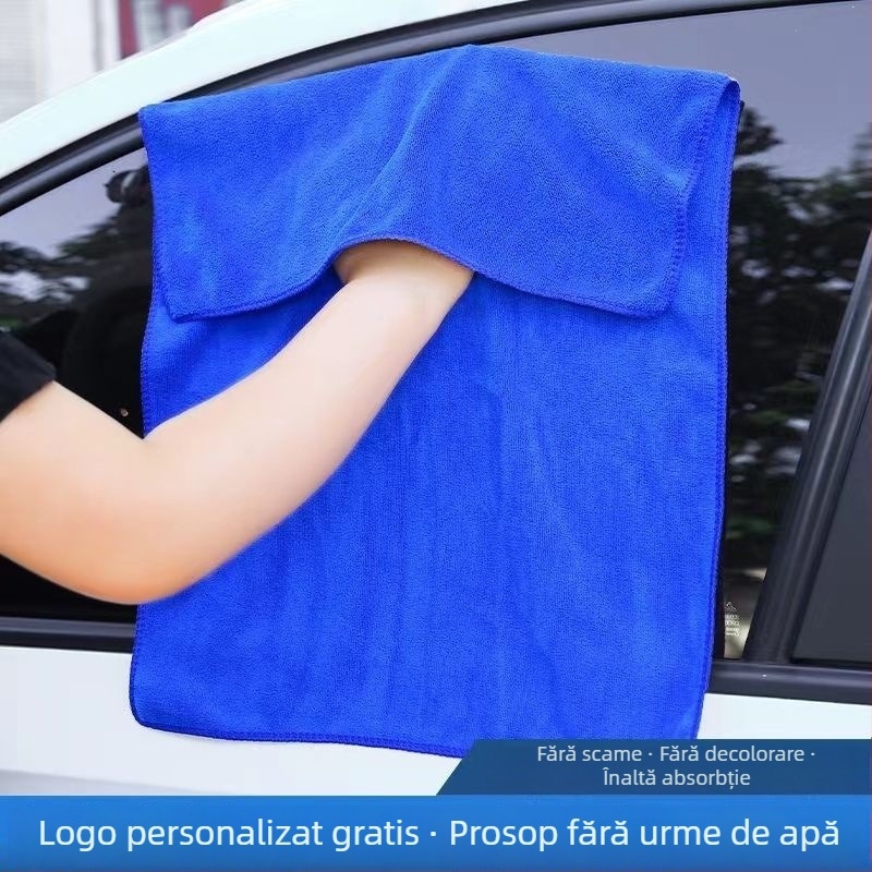 Prosop de curățare auto din microfibră, îngroșat și foarte absorbant, 150 g, cu logo imprimat