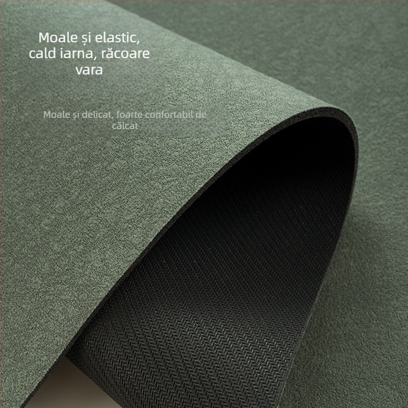 Covoraș de baie pentru ușă - pătrat, imprimat, model solid, lavabil manual, primăvara 2024