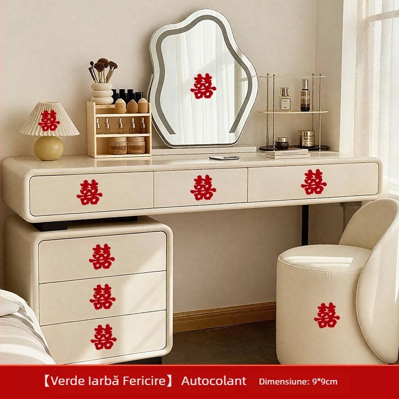Autocolante cu cuvinte fericite pentru decor de nuntă în dormitor, pe dulap și pe masă de machiaj | autoadezive, brand Trip, fără import