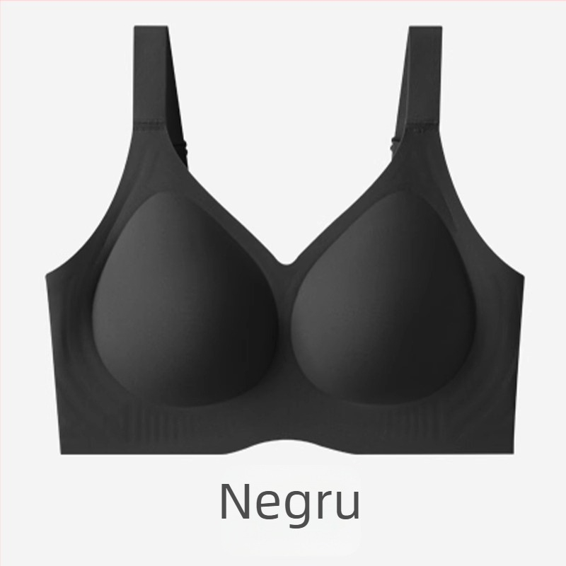 Sutien fără cusături, vară, pentru mărimi mari, push-up, anti-cădere, susținere laterală, cupă fixă, fără căptușeală