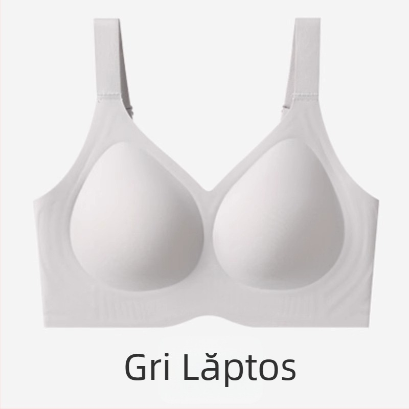 Sutien fără cusături, vară, pentru mărimi mari, push-up, anti-cădere, susținere laterală, cupă fixă, fără căptușeală