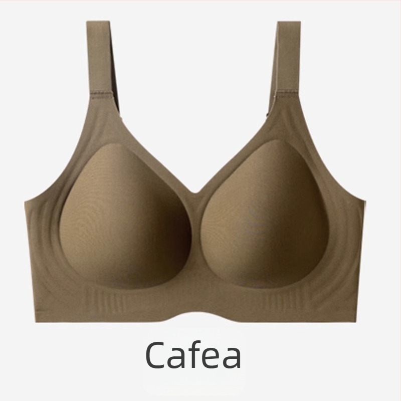 Sutien fără cusături, vară, pentru mărimi mari, push-up, anti-cădere, susținere laterală, cupă fixă, fără căptușeală