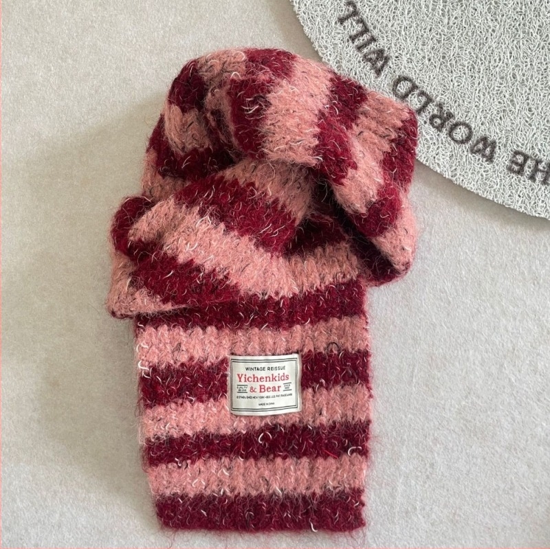 Fular din cașmir, cu dungi, menține căldura, Iarna 2025