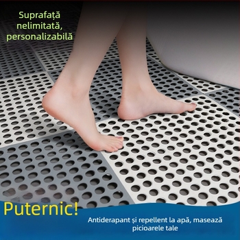 Covorașe plastice interconectate, tăiate la dimensiune, antiderapante, rezistente la apă, pentru bucătărie și baie