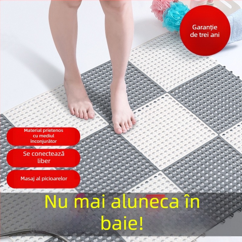 Covorașe plastice interconectate, tăiate la dimensiune, antiderapante, rezistente la apă, pentru bucătărie și baie