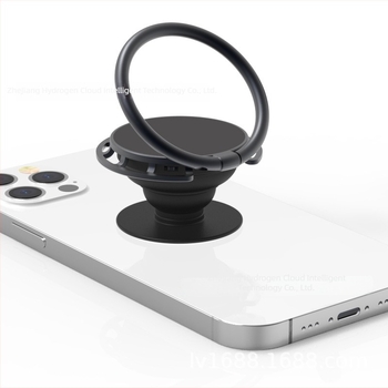 Suport pentru telefon cu inel și mecanism de airbag, stativ de birou telescopic pliabil pentru ecran vertical, aliaj zinc