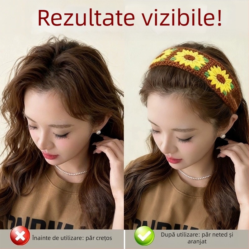 Bandă pentru păr pentru spălarea feței, stil feminin dulce, țesătură, personalizabil