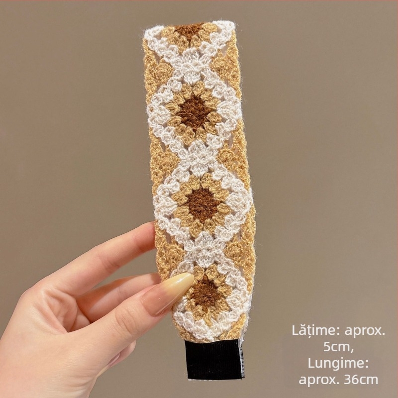 Bandă pentru păr pentru spălarea feței, stil feminin dulce, țesătură, personalizabil