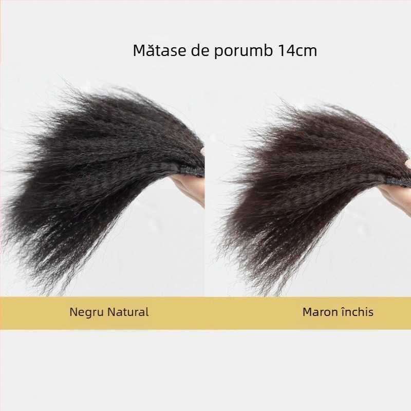 3X pernă pufoasă pentru păr pentru femei cu creștet înalt, pernă realistă a rădăinii părului, patch invizibil