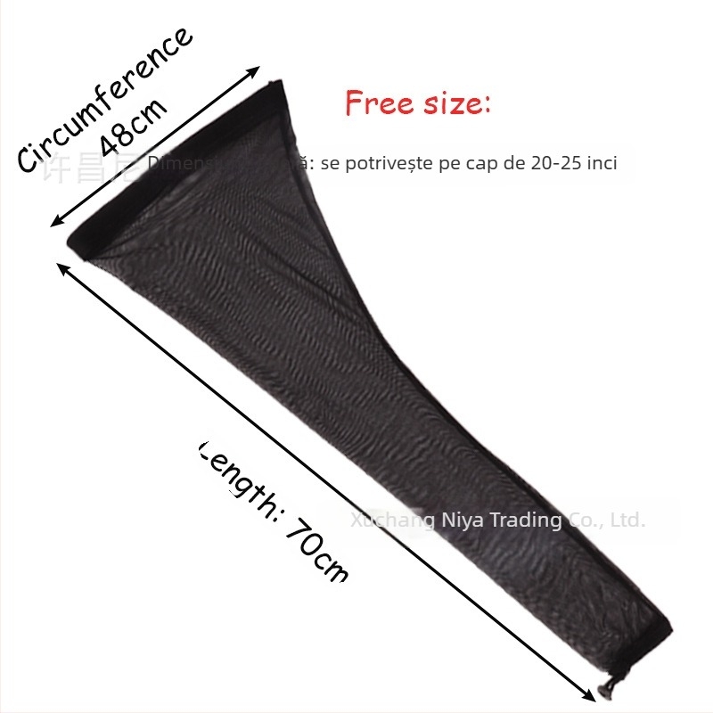 Pălărie tub dreadlock – şapcă din plasă pentru perucă cu bandă elastică, 30 g, brand Xuchang nia