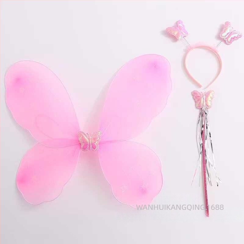 Aripi de Înger pentru copii – Aripi de fluture pentru reprezentații și ținute de prințesă (Vârsta 0–3 ani; Material: Alt; 3C: Jucărie electrică sub 14 ani)