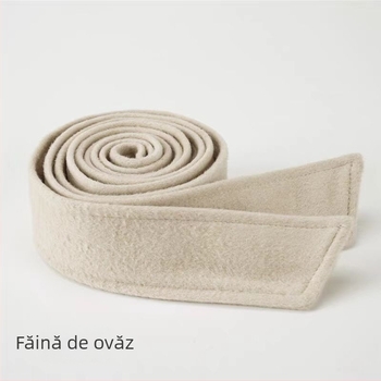 Centură talie din lână cu fețe duble, unisex, pentru iarnă, lățime 4,8 cm, lansată în toamna 2022