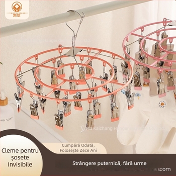 Kai Tang 24 clipuri de uscare din plastic, universale pentru șosete și lenjerie, suport de uscare pentru haine