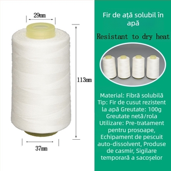Fir de cusut solubil în apă (fibră PVA) pentru cusut, pescuit și textile