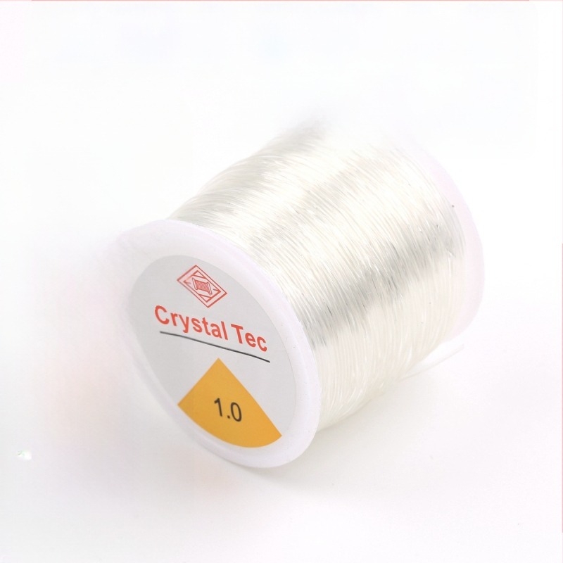 Șnur elastic cu mărgele pentru bijuterii — șnur de brățară din granat, material plastic/rășină, prelucrare cu adeziv, personalizabil