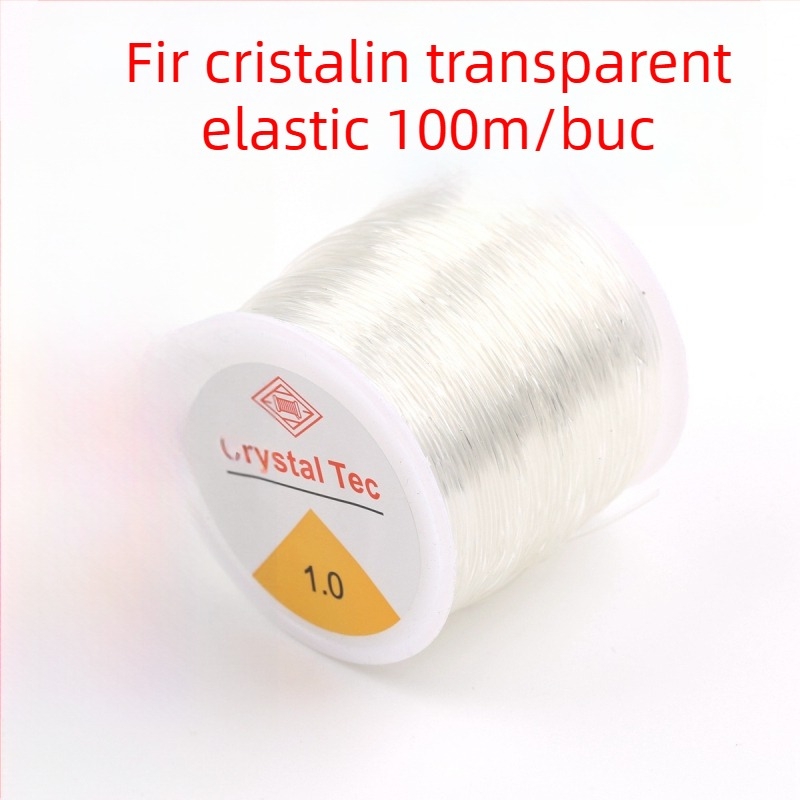 Șnur elastic cu mărgele pentru bijuterii — șnur de brățară din granat, material plastic/rășină, prelucrare cu adeziv, personalizabil