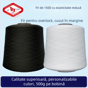Ață de cusut Copy Edge Line, 150D poliester elastic, marca Yihan, pentru mănuși, textile de casă, îmbrăcăminte și perdele