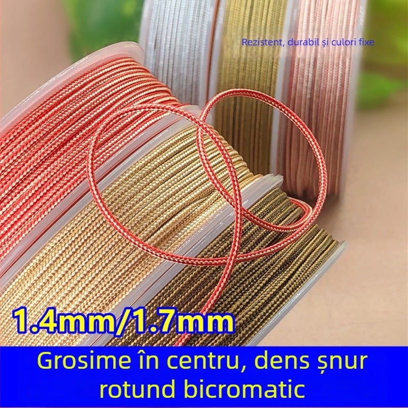 Șnur pentru mărgele pentru sculptură în jad și țesut Bodhi; șnur rotund împletit; linie specială