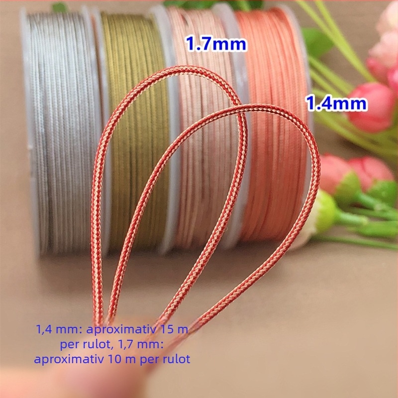 Șnur pentru mărgele pentru sculptură în jad și țesut Bodhi; șnur rotund împletit; linie specială