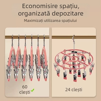 Clipuri de uscare din oțel inoxidabil cu strat plastic, 10 clipuri, anti-alunecare, nepliabile, pentru haine, eșarfe și cravate