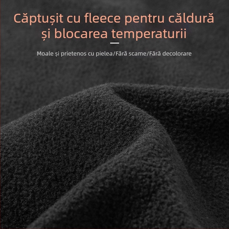 Set termic pentru bărbați, căptușit cu fleece, pentru schi și activități în aer liber, uscare rapidă