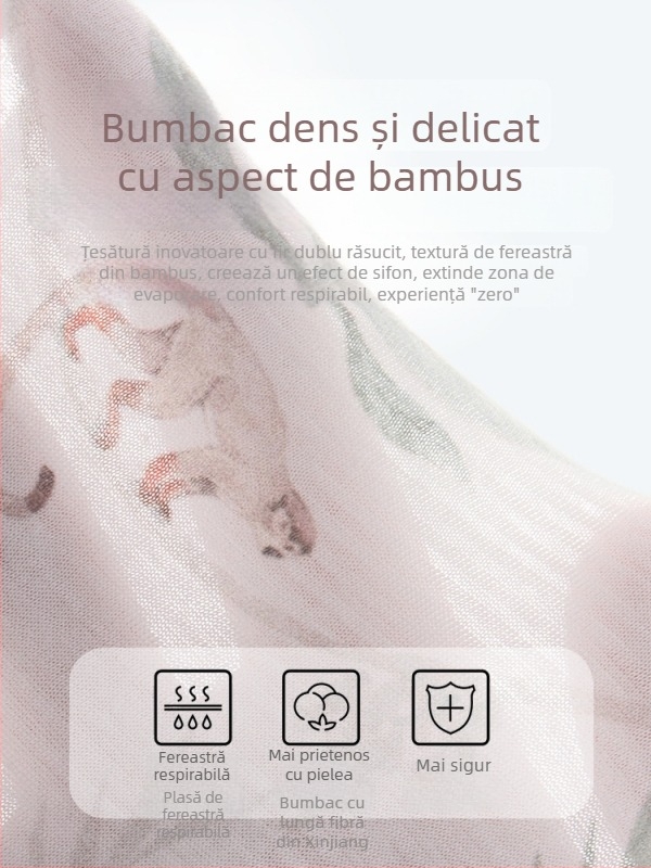 Tricou pentru copii, 100% bumbac, mâneci scurte, guler rotund, imprimeu animal