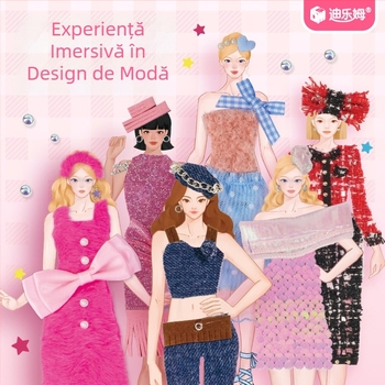 Kit DIY de design vestimentar pentru copii, cu materiale din stofă | Vârsta 7–14 ani | Origine: Henan