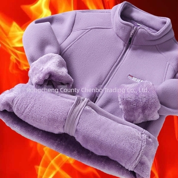 Geacă de femei din fleece cu căptușeală groasă, guler înalt, rezistent la vânt, fermoar frontal, mâneci lungi