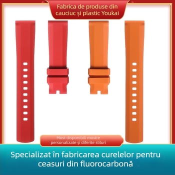 Brățară pentru ceas Langbowan din cauciuc fluorinat — universală, origine Shenzhen, lansare vara 2025, stil versatil