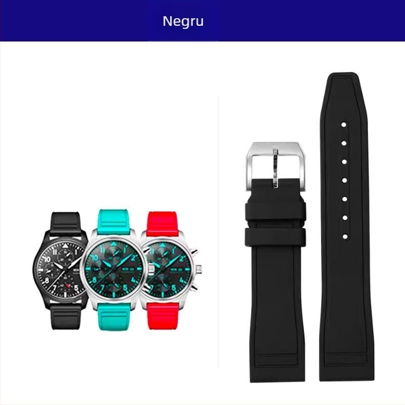 Compatibil cu LWC, curea de ceas din cauciuc cu eliberare rapidă pentru pilot, Little Prince Mark, lățimi 20/21/22 mm – accesorii pentru curea