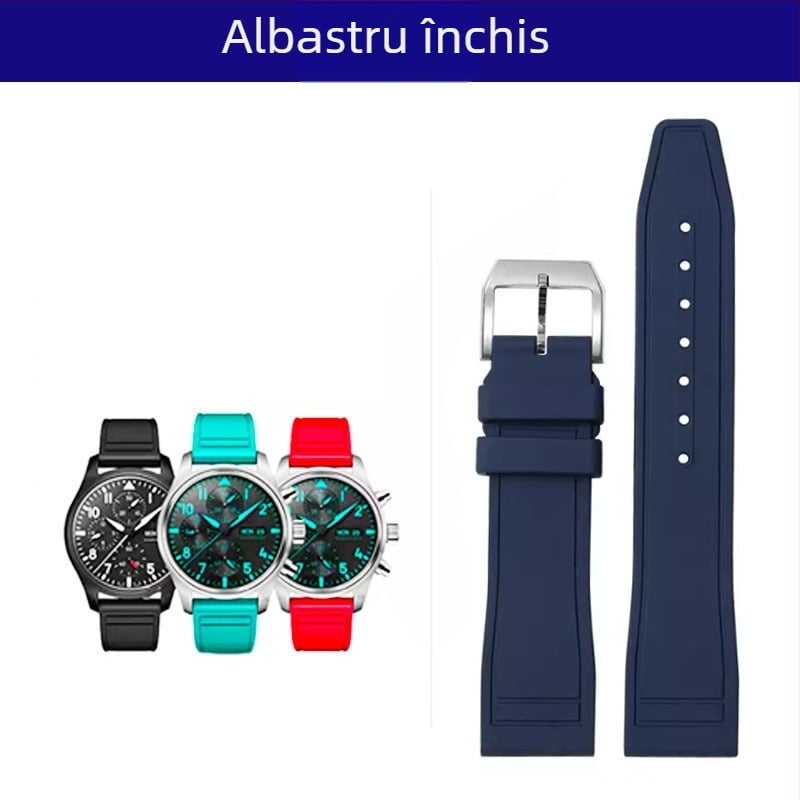 Compatibil cu LWC, curea de ceas din cauciuc cu eliberare rapidă pentru pilot, Little Prince Mark, lățimi 20/21/22 mm – accesorii pentru curea