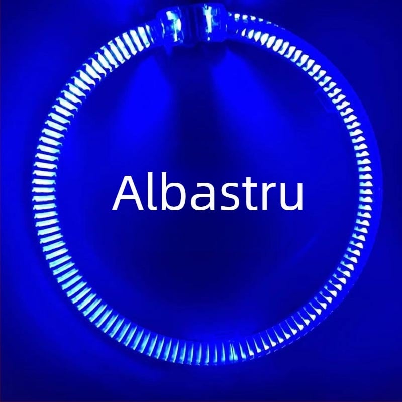 Ochi de îngeri LED pentru faruri auto, inel luminos ghidat, 80×95 mm, inel decorativ, 2 fire