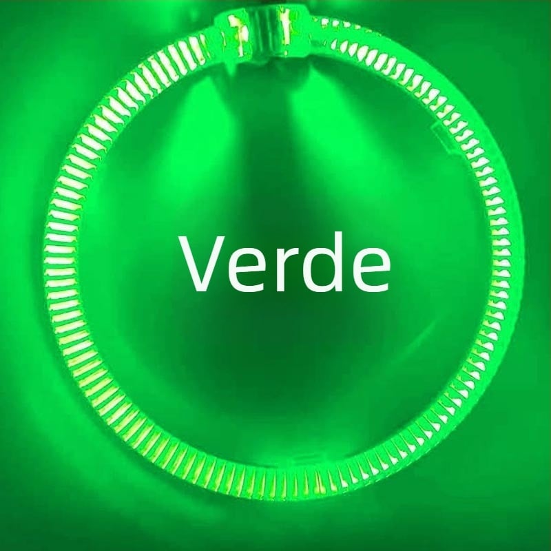 Ochi de îngeri LED pentru faruri auto, inel luminos ghidat, 80×95 mm, inel decorativ, 2 fire
